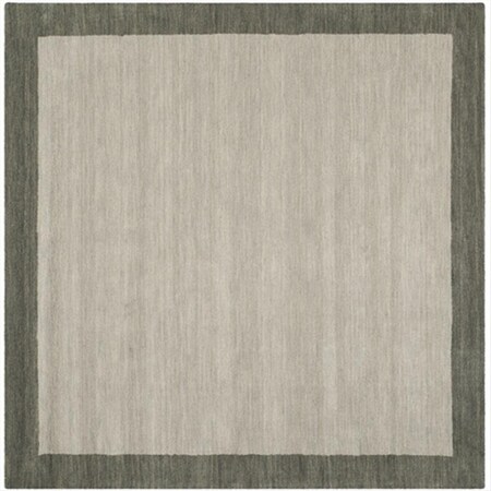Safavieh 6 ft. x 6 ft. Square- Shag Himalaya Light Grey And Dark Grey Hand Loomed Rug HIM580B-6SQ